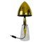 Glass Table Lamp with Brass Shade, 1960s 1