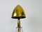 Glass Table Lamp with Brass Shade, 1960s 6