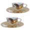 Golden Angels Espresso Cup and Saucer attributed to Andy Warhol for Rosenthal, 1980s, Set of 2 9