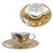 Golden Angels Espresso Cup and Saucer attributed to Andy Warhol for Rosenthal, 1980s, Set of 2 2