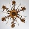 Crystal Glass & Gilt Brass 6-Light Chandelier attributed to Palwa, 1960s, Image 6