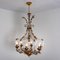 Crystal Glass & Gilt Brass 6-Light Chandelier attributed to Palwa, 1960s, Image 7