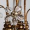 Crystal Glass & Gilt Brass 6-Light Chandelier attributed to Palwa, 1960s, Image 9