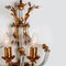 Wandlampen aus Kristallglas & vergoldetem Messing, 1960er, 2er Set 6