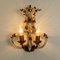 Crystal Glass & Gilt Brass Wall Lights attributed to Palwa, 1960s, Set of 2 12