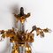 Crystal Glass & Gilt Brass Wall Lights attributed to Palwa, 1960s, Set of 2 11