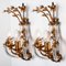 Crystal Glass & Gilt Brass Wall Lights attributed to Palwa, 1960s, Set of 2, Image 5