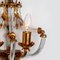 Crystal Glass & Gilt Brass Wall Lights attributed to Palwa, 1960s, Set of 2 7