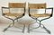 Chrome Chairs with Faux Fur Upholstery attributed to Arrmet, Italy, 1970s, Set of 2 2