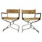 Chrome Chairs with Faux Fur Upholstery attributed to Arrmet, Italy, 1970s, Set of 2, Image 1