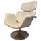 Large Tulip Lounge Chair in White Leather by Pierre Paulin for Artifort, 1960s 1