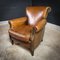 Vintage Dark Brown Leather Armchairs, Set of 2 15
