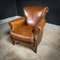 Vintage Dark Brown Leather Armchairs, Set of 2 3