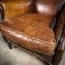 Vintage Dark Brown Leather Armchairs, Set of 2 6