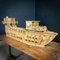 Folk Art Scale Model Ship or Boat in Matchsticks 2