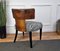 Mid-Century Italian Art Deco Briar Walnut Animalier Zebra Upholstered Chair, 1940s 4