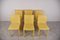 Yellow Leather Dining Chairs from Arper, Italy, 1980s, Set of 6, Image 3