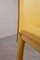 Gelbe Esszimmerstühle aus Leder von Arper, Italien, 1980er, 6er Set 10