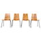 GA Chairs attributed to Hans Bellmann for Horgen Glarus, 1950s, Set of 4 1