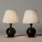 Scandinavian Modern Bronze Table Lamps from GAB, 1930s, Set of 2 4