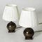 Scandinavian Modern Bronze Table Lamps from GAB, 1930s, Set of 2 2