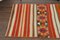 Vintage Turkish Striped Wool Kilim Runner Rug, 1960s, Image 6