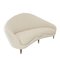 Mid-Century Beige Buclé Organic Curved Sofa, Italy, 1950s, Image 4