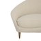 Mid-Century Beige Buclé Organic Curved Sofa, Italy, 1950s 6