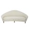 Mid-Century Beige Buclé Organic Curved Sofa, Italy, 1950s, Image 2
