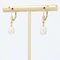 18 Karat Cultured Pearl Yellow Gold Dangle Earrings, Set of 2 3