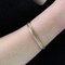 18 Karat French Modern Yellow Gold Curb Bracelet 7