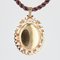 18 Karat French Ruby Cultured PearlRose Gold Locket Pendant, 1960s 9