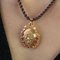 18 Karat French Ruby Cultured PearlRose Gold Locket Pendant, 1960s, Image 7