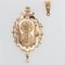 18 Karat 19th Century French Fine Pearl Rose Gold Brooch Pendant, Image 5