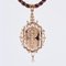 18 Karat 19th Century French Fine Pearl Rose Gold Brooch Pendant 4