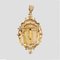 18 Karat 19th Century French Fine Pearl Rose Gold Brooch Pendant 13