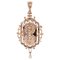 Pendentif Broche en Or Rose 18 Carats, 19ème Siècle 1