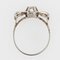 18 Karat Art Deco Diamonds White Gold Bow Ring, 1920s, Image 11