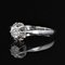 Französischer 18 Karat Diamant Weißgold Platin Art Deco Solitär Ring, 1920er 7