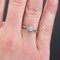 18 Karat French Diamond White Gold Platinum Art Deco Solitaire Ring, 1920s 4