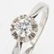 18 Karat French Diamond White Gold Platinum Art Deco Solitaire Ring, 1920s 8
