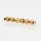 19th Century French Twisted Gemstone Barrette Brooch 4