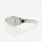 18 Karat Art Deco French Diamonds White Gold Thin Ring, 1920s, Image 3