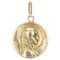 18 Karat Yellow Gold Haloed Virgin Medal Pendant, 1890s 1