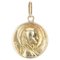 18 Karat Yellow Gold Haloed Virgin Medal Pendant, 1890s, Image 1
