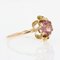 18 Karat 20th Century Garnet Yellow Gold Flower Ring, 1890s 4