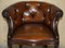 Vintage Chesterfield Stuhl mit Wanne 3