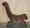 Antique Chesterfield Chair in Brown Leather, 1900 14