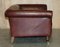 Vintage Art Deco Sofa in Hand-Dyed Brown Leather, Image 17