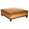 Large Leather in Hand-Dyed Brown Ottoman by George Smith 1